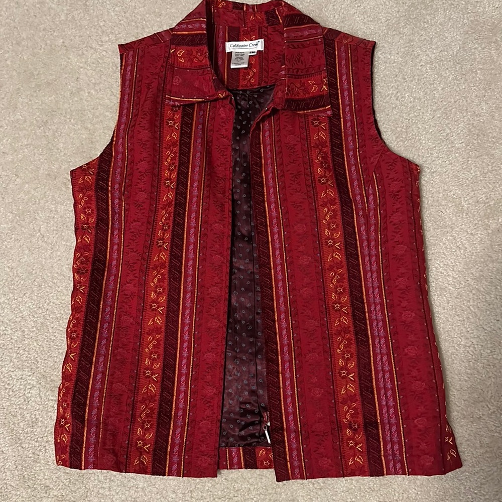 Coldwater Creek Embroidered vest